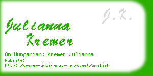 julianna kremer business card